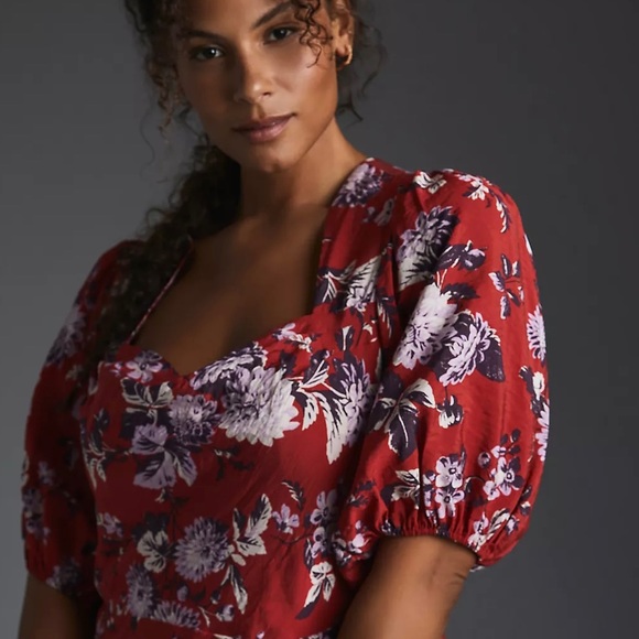 Anthropologie Maeve Puff-Sleeve Dress - Picture 11 of 16